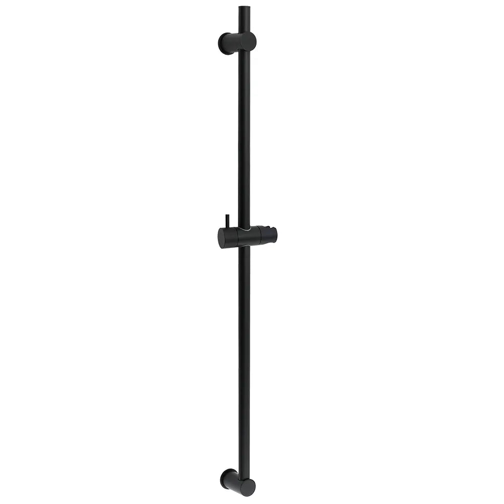 Matt Black Solid Brass 850mm Long Sliding Rail Bar Swivel Handheld Shower Holder