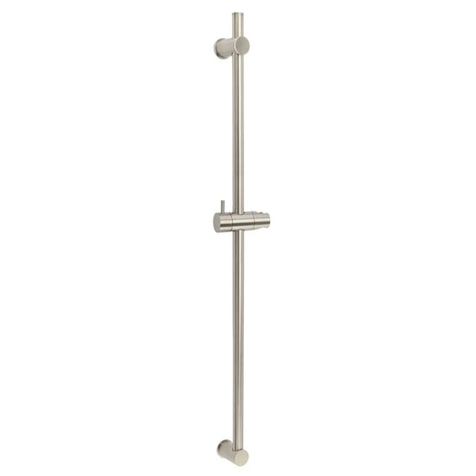 Solid Brass Brushed Nickel Long Sliding Rail Bar Swivel Handheld Shower Holder