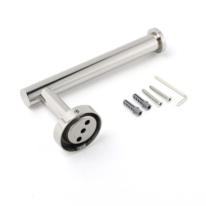 Bathroom Mirror Chrome Stainless Steel Toilet Paper Roll Tissue Holder Rack Kit - Image 4