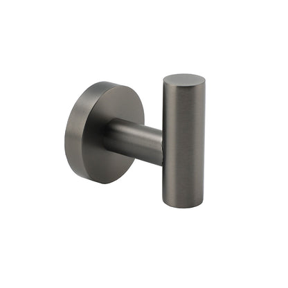Gun Metal Tidy Robe Hook Hanger Organizer Bathroom Stainless Steel Wall Mounted