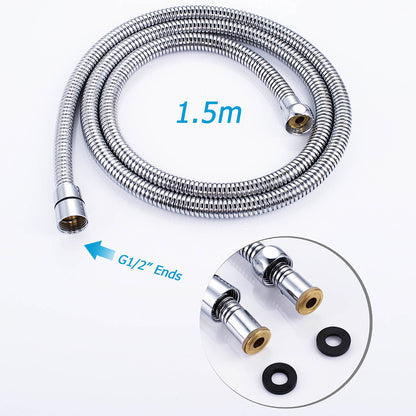 1.5 Meter High Pressure SUS Smooth Hose Replacement For Hand Held Shower Head - Image 2