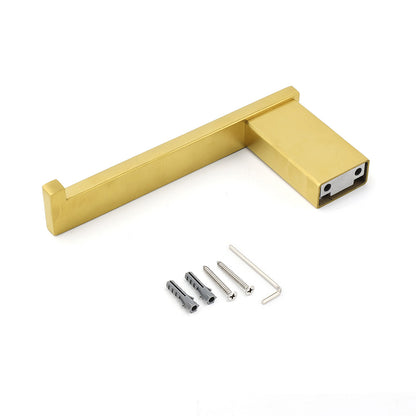 Bahtroom Brushed Gold Toilet Paper Roll Tissue Roll Holder Rack Wall Mounted Kit - Image 4