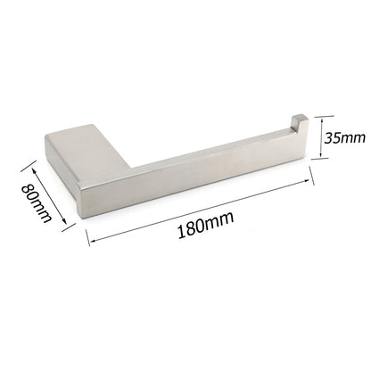 Bahtroom Accessory Brushed Nickel Toilet Paper Roll Tissue Roll Holder Rack Hook - Image 2