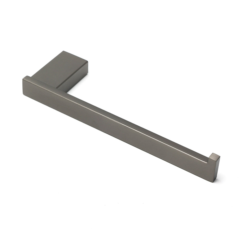 Gun Metal 304 Stainless Steel Square Towel Holder Rack Clothes Hook Kit Bathroom - Image 3
