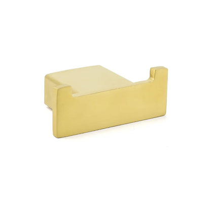 Brushed Gold Square Robe Hook Clothes Towel Towel Hanger Holder Wall Mounted Kit