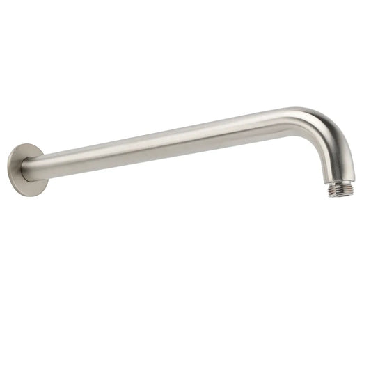 WELS Brushed Nickel Round 8" Rain Shower Head Straight Wall Mount Arm Mixer Set - Image 2