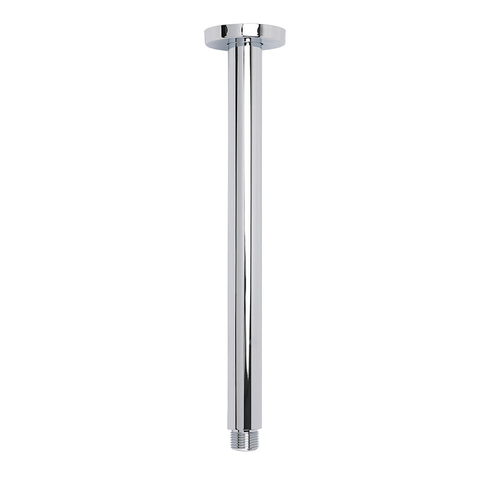 WELS Chrome Large 16" Round Rain Shower Head 300mm Ceiling Dropper Extension Arm Set - Image 2