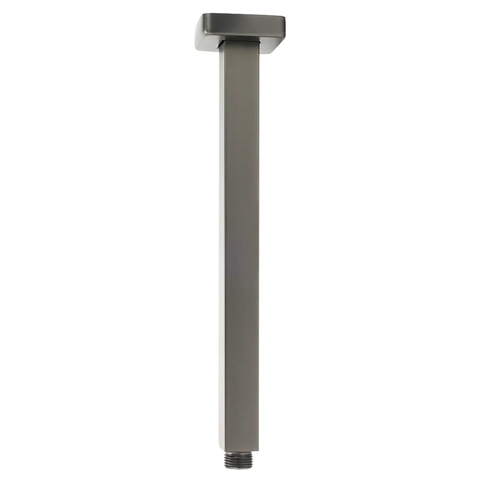 Bath Square 300mm Shower Component Brass Ceiling Extension Dropper Arm Gunmetal