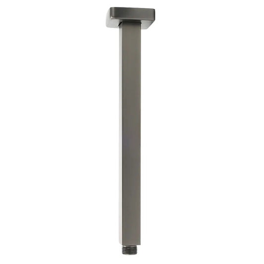 Bath Square 300mm Shower Component Brass Ceiling Extension Dropper Arm Gunmetal