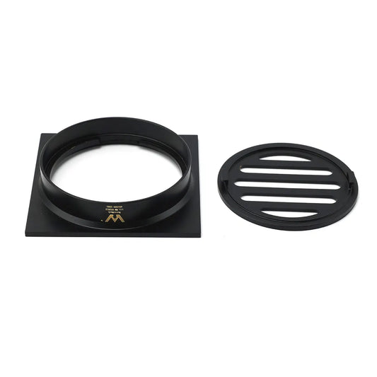 Matt Black Stainless Steel 85x85mm Small Square Shower Grate Floor Drain 72mm Outlet - Image 4