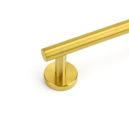 Brushed Gold Stainless Steel 750mm Long Towel Rack Rail Holder Round Hanger Bar - Image 2