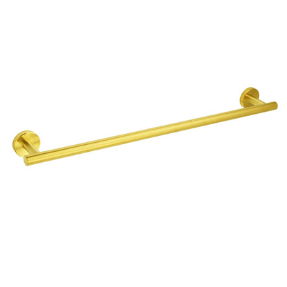 Brushed Gold Stainless Steel 750mm Long Towel Rack Rail Holder Round Hanger Bar - Image 5