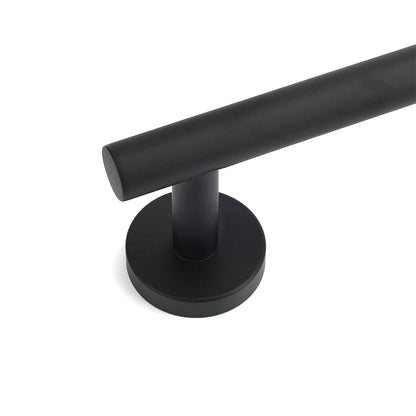 Matt Black 600mm Long Single Towel Rack Rail Holder Stainless Steel Hanger Bar - Image 3