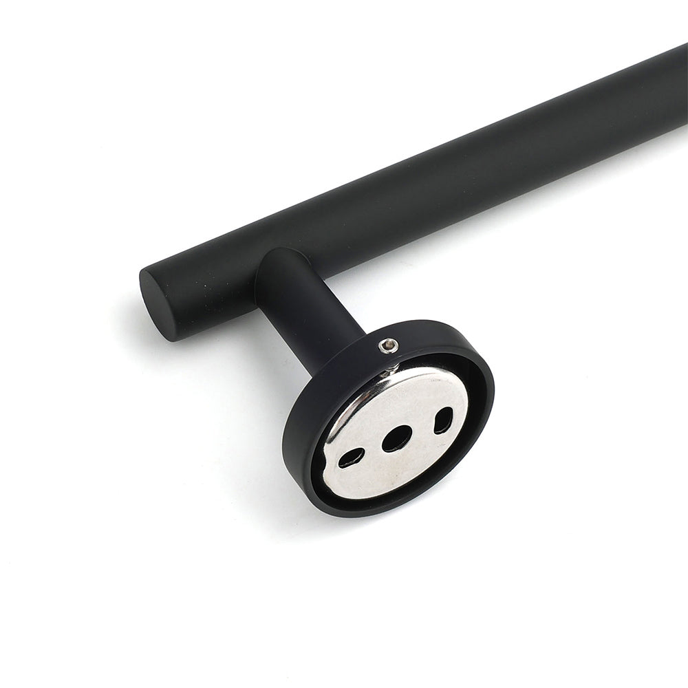 Matt Black 600mm Long Single Towel Rack Rail Holder Stainless Steel Hanger Bar - Image 4