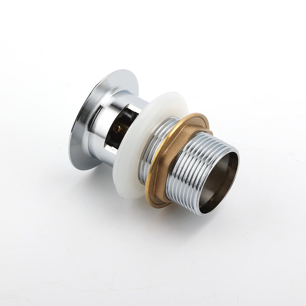 32mm Pop Up Push Brass Waste Plug Overflow Basin Sink Drain Chrome Kit Watermark - Image 4