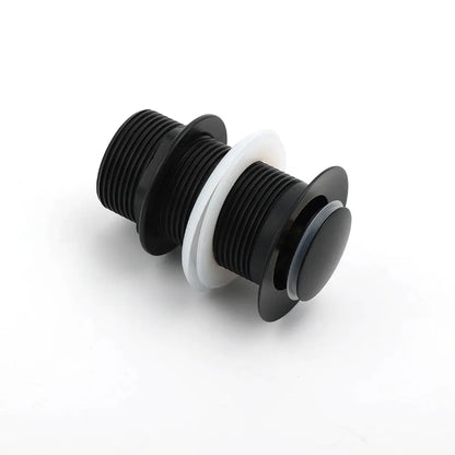 Matt Black Watermark 32mm Pop Up Push Brass Waste Plug No Overflow Basin Drain - Image 3