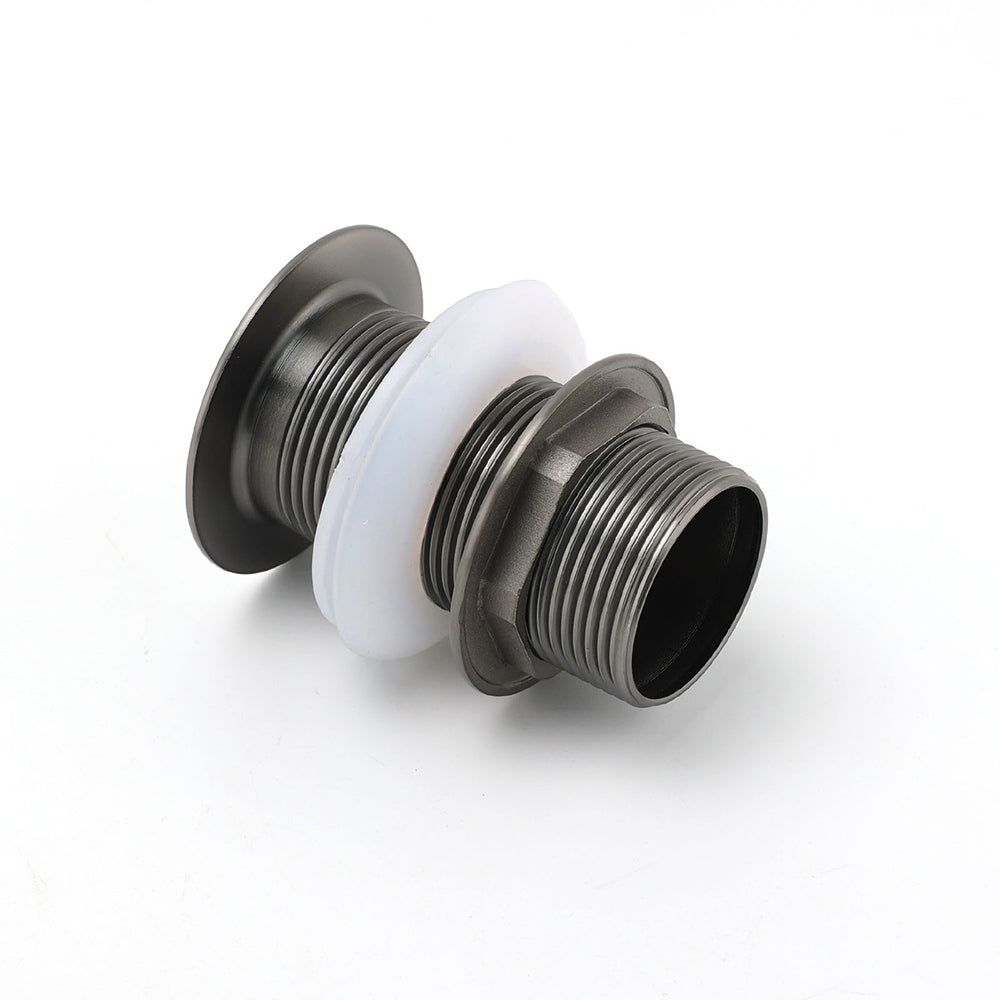 Gun Metal Brass 32mm Push Pop Up Plug Non-Overflow Basin Sink Drain Outlet Waste - Image 4