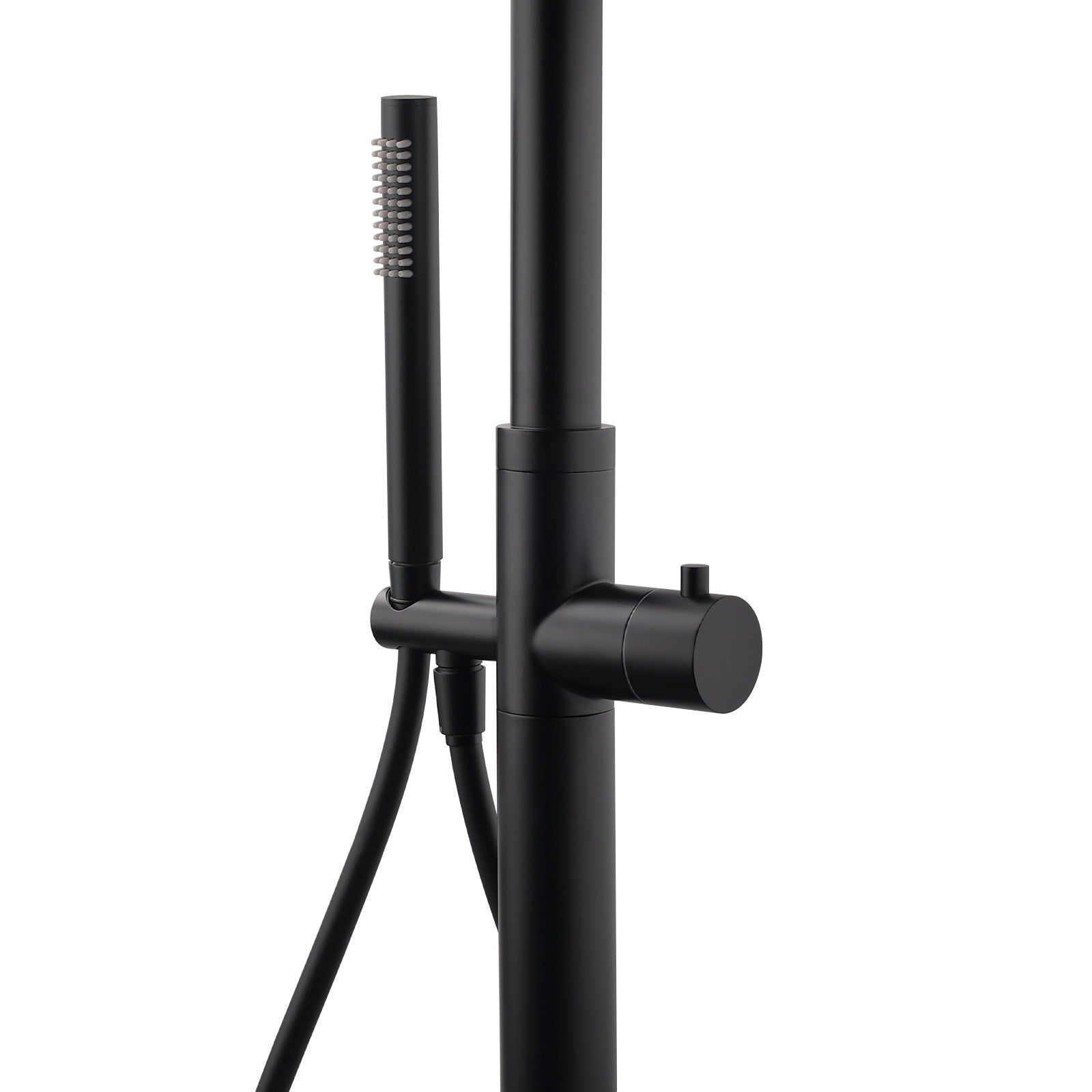 WELS Matte Black 316SUS Dual Shower Set Outdoor Bath System Rainfall 10" Head - Image 3
