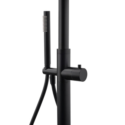 WELS Matte Black 316SUS Dual Shower Set Outdoor Bath System Rainfall 10" Head - Image 3