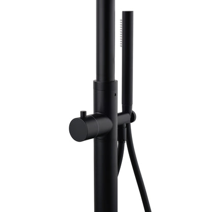 WELS Matte Black 316SUS Dual Shower Set Outdoor Bath System Rainfall 10" Head - Image 4