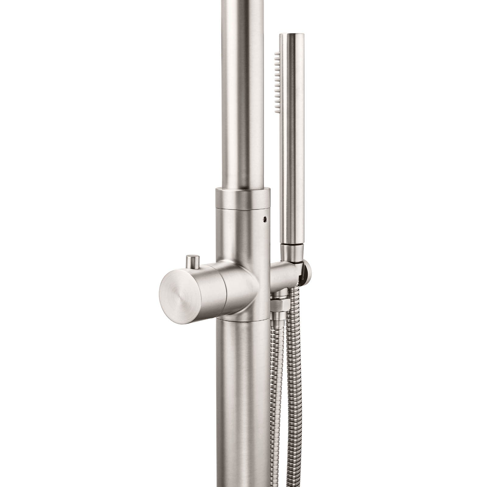 Watermark Brushed Nickel Dual Shower Handset Combo Outdoor Round 10" Head 316SUS - Image 4