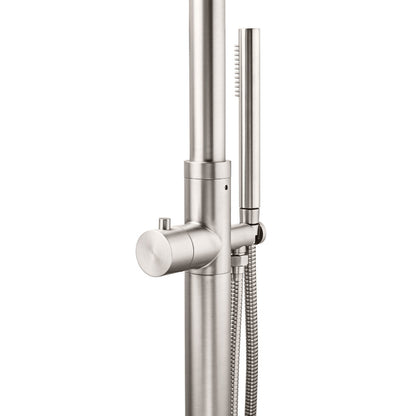 Watermark Brushed Nickel Dual Shower Handset Combo Outdoor Round 10" Head 316SUS - Image 4