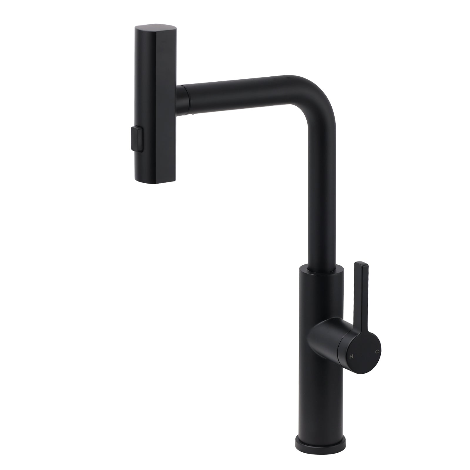 WELS Matte Black 3-Mode Spray Pull Out Kitchen Mixer Sink Laundry Faucet Tapware - Image 2