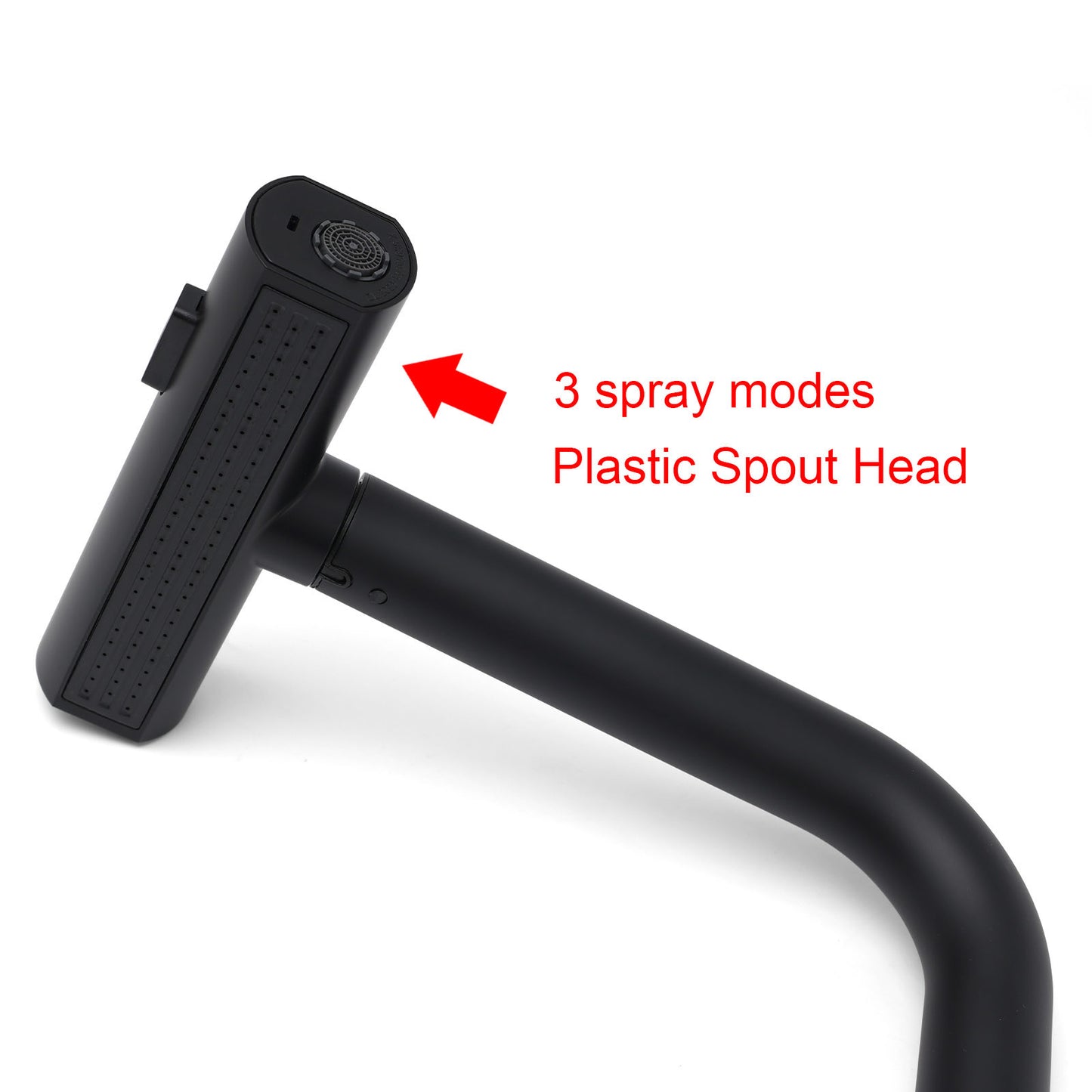 WELS Matte Black 3-Mode Spray Pull Out Kitchen Mixer Sink Laundry Faucet Tapware - Image 6