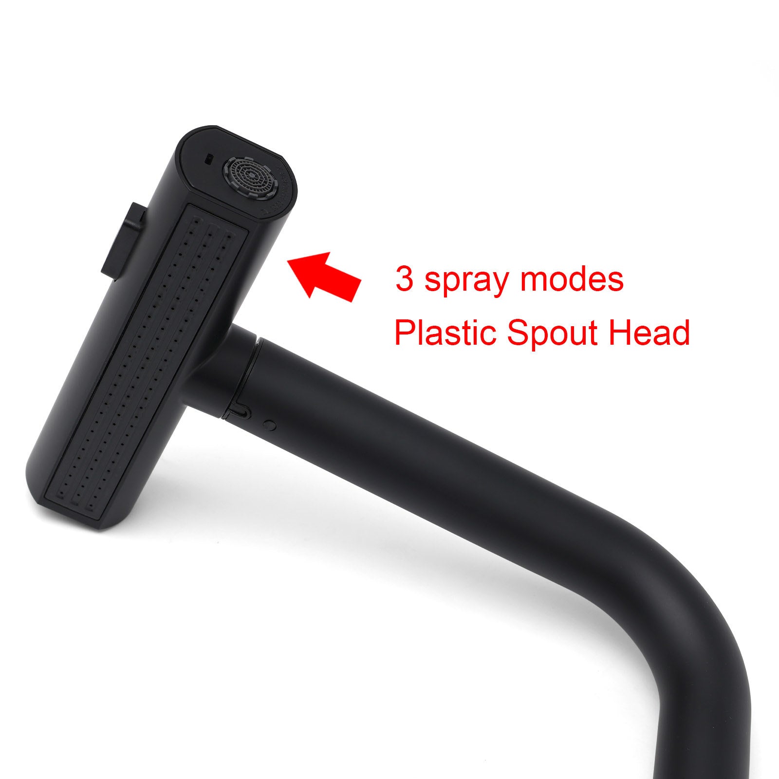 WELS Matte Black 3-Mode Spray Pull Out Kitchen Mixer Sink Laundry Faucet Tapware - Image 6