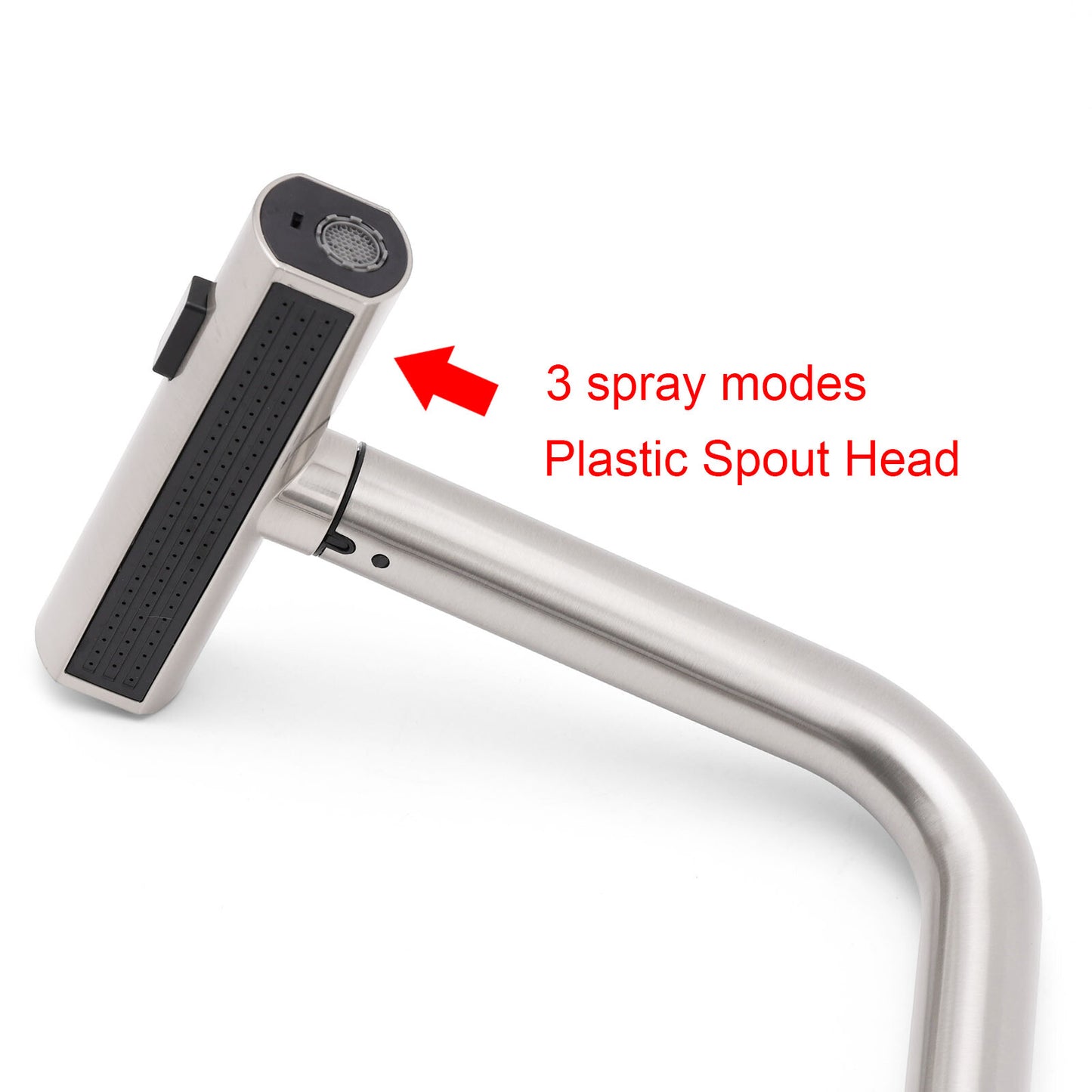 Brushed Nickel 3-Mode Kitchen Mixer Pull Out Down Sink Laundry Faucet Tap WELS - Image 6