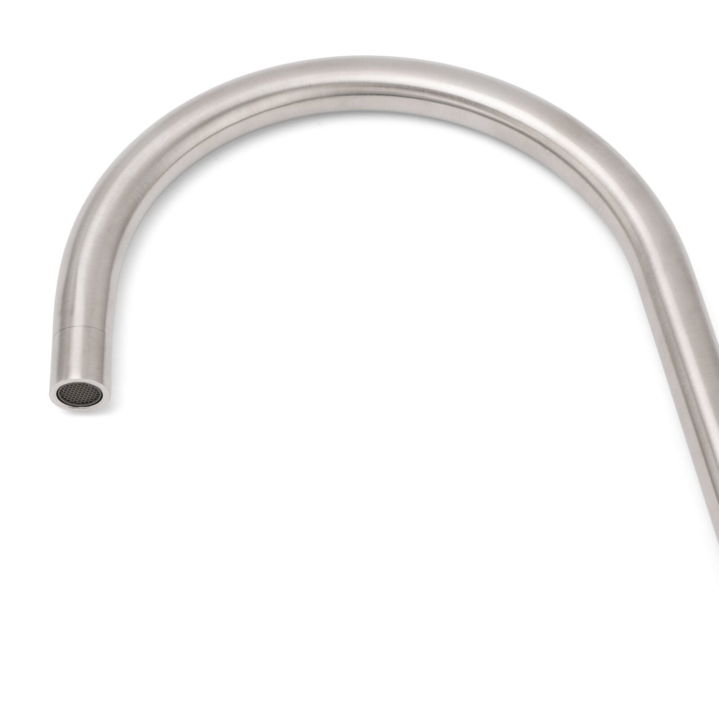Brushed Nickel 435mm Tall Slim Round Kitchen Laundry Sink Mixer Faucet Tap Spout - Image 7
