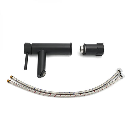 WELS Black 7.5L/min Kitchen Laundry Round Basin Mixer Vanity Sink Faucet Tap Set - Image 7