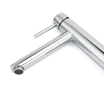 WELS 7.5L/m Round Tall Laundry Basin Mixer Vanity Sink Faucet Tap Polish Chrome - Image 5