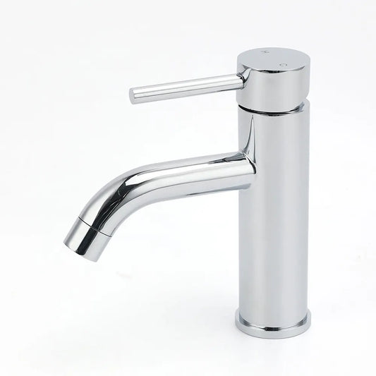 WELS Round Curve Kitchen Laundry Short Basin Mixer Vanity Sink Faucet Tap Chrome