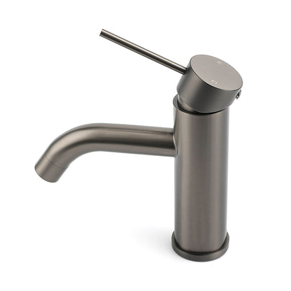WELS Gun Metal Grey Kitchen Laundry Round Basin Mixer Vanity Sink Faucet Tap Set - Image 2