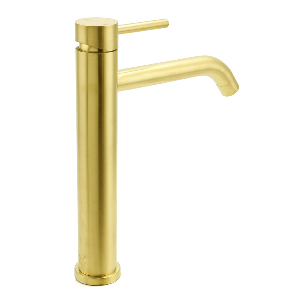 WELS Brushed Gold Tall Kitchen Laundry Basin Mixer Vanity Sink Faucet Tap Bath - Image 3