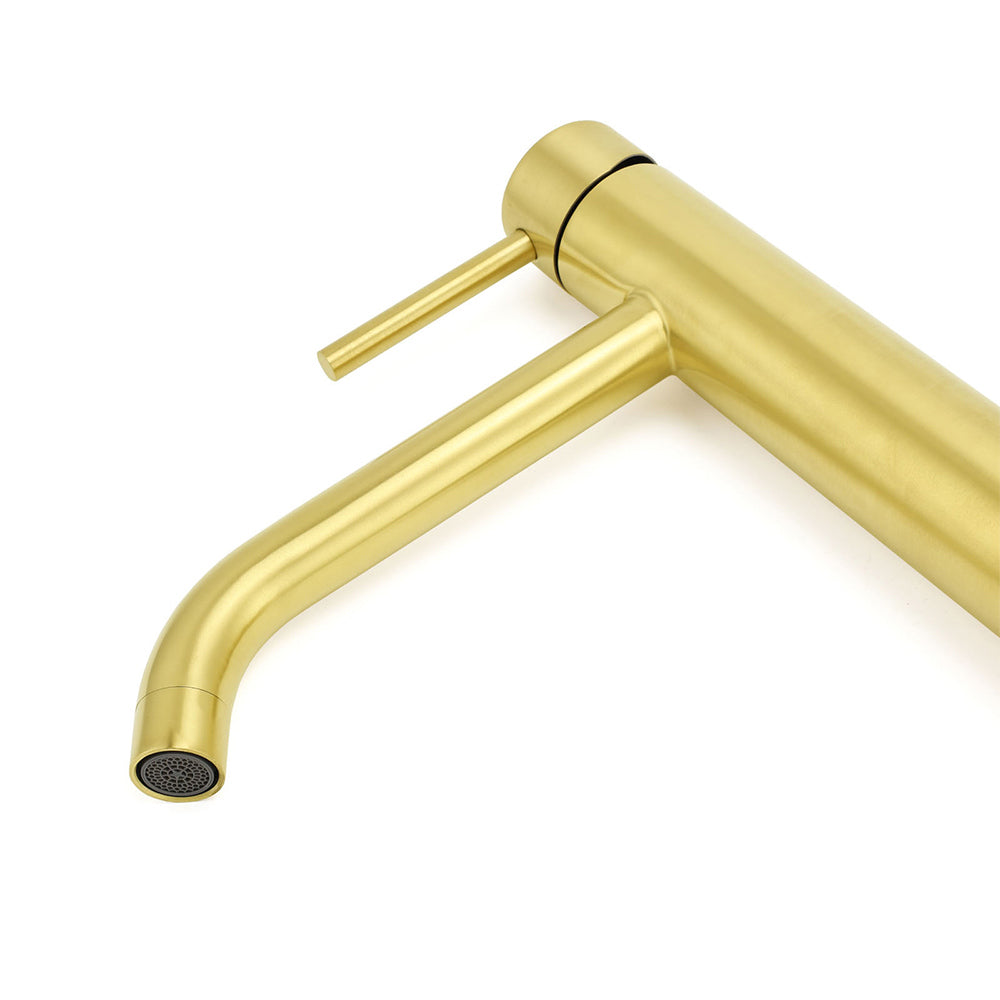 WELS Brushed Gold Tall Kitchen Laundry Basin Mixer Vanity Sink Faucet Tap Bath - Image 4