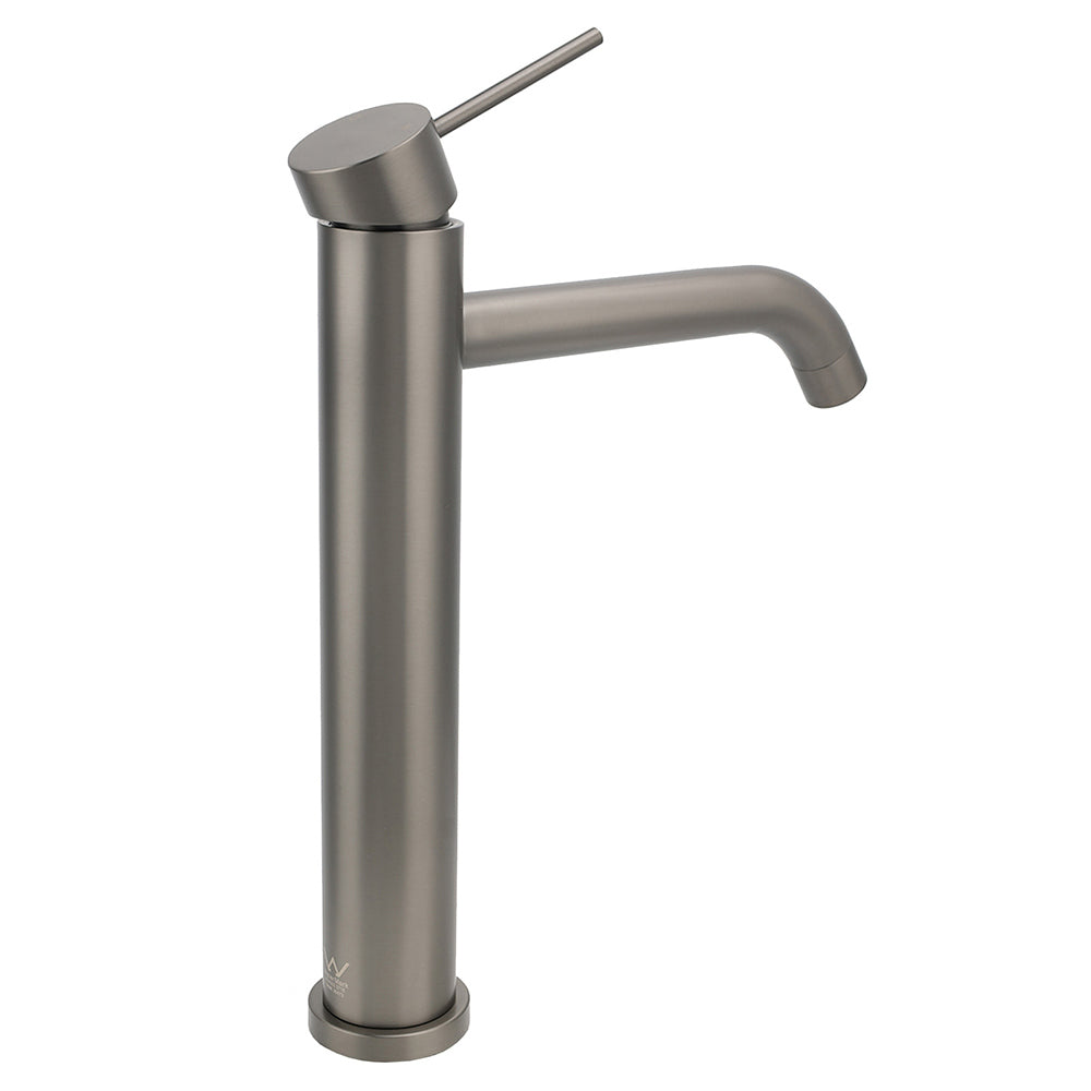 WELS Gunmtal Grey Tall Kitchen Laundry Basin Mixer Vanity Sink Faucet Tap Valve - Image 3