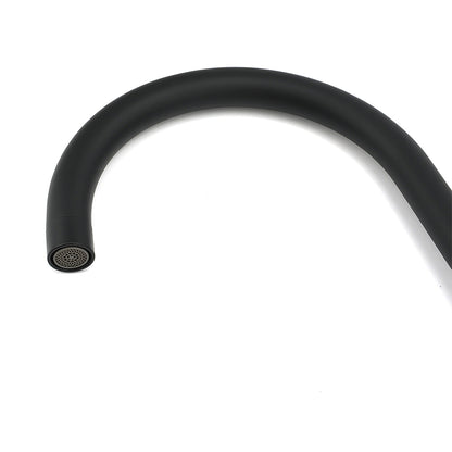 WELS Black Kitchen Sink Mixer Laundry Faucet Tapware 360° Swivel Gooseneck Spout - Image 4