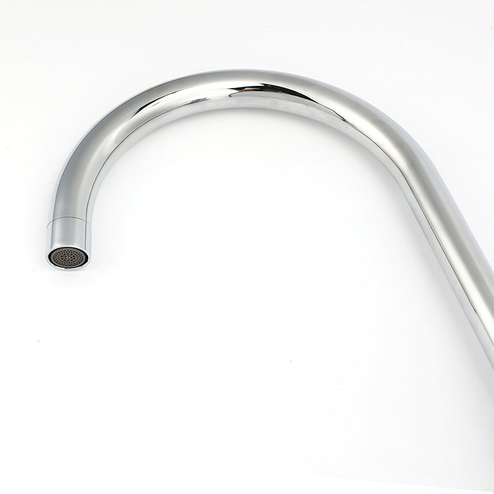 WELS Chrome Kitchen Laundry Swivel Sink Mixer Faucet Tap Spout Stainless Steel - Image 4