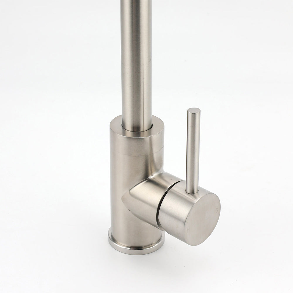 WELS Kitchen Laundry Swivel Sink Mixer Faucet Tap Spout Stainless Steel Brushed - Image 3