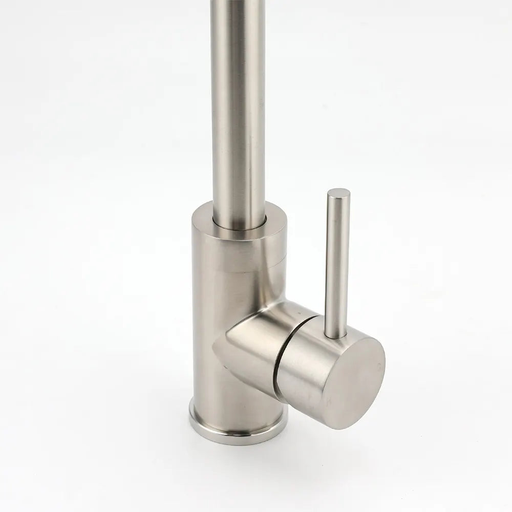 WELS Kitchen Laundry Swivel Sink Mixer Faucet Tap Spout Stainless Steel Brushed - Image 4