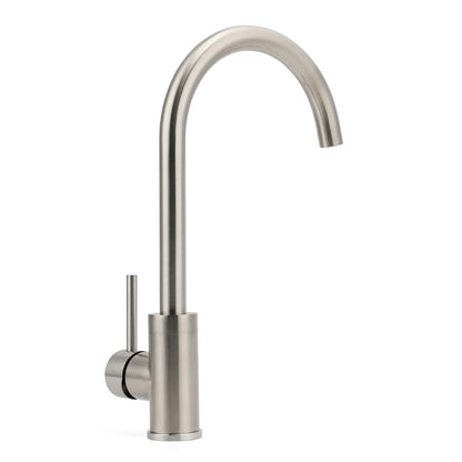 WELS Kitchen Laundry Swivel Sink Mixer Faucet Tap Spout Stainless Steel Brushed - Image 8