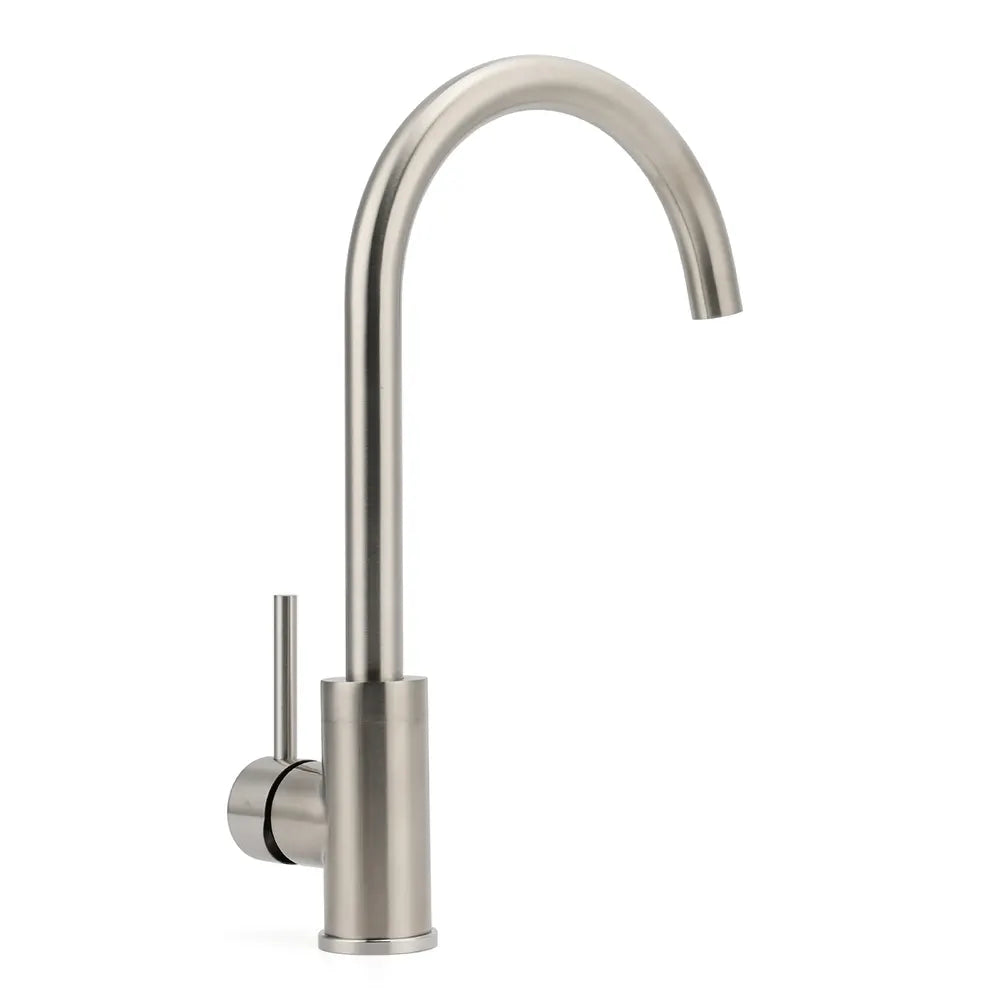WELS Kitchen Laundry Swivel Sink Mixer Faucet Tap Spout Stainless Steel Brushed - Image 3