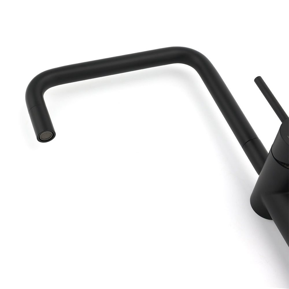 WELS Matt Black SUS Tall Kitchen Laundry 360º Swivel Sink Mixer Faucet Tap Spout - Image 4