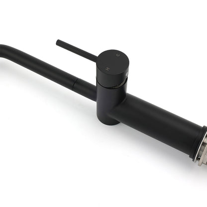 WELS Matt Black SUS Tall Kitchen Laundry 360º Swivel Sink Mixer Faucet Tap Spout - Image 5