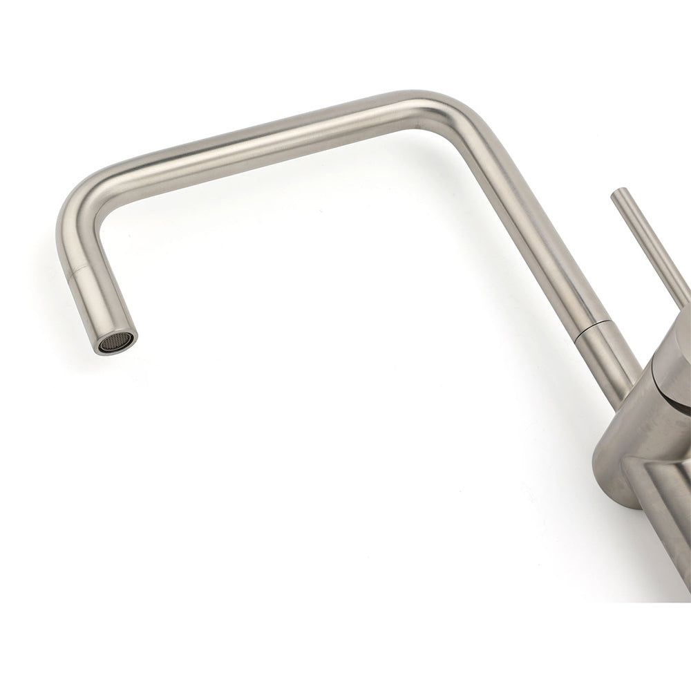 WELS 6L/m Kitchen Laundry 360º Swivel Sink Mixer Faucet Tap Spout Brushed Silver - Image 4