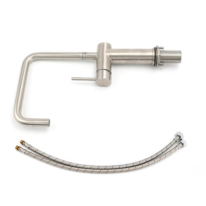 WELS 6L/m Kitchen Laundry 360º Swivel Sink Mixer Faucet Tap Spout Brushed Silver - Image 7