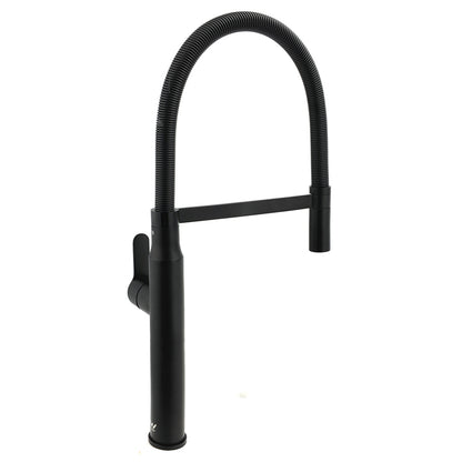 Matt Black Kitchen Sink Basin Mixer 360º Swivel Faucet Tap Pull Out Spout WELS - Image 2