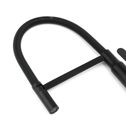 Matt Black Kitchen Sink Basin Mixer 360º Swivel Faucet Tap Pull Out Spout WELS - Image 5